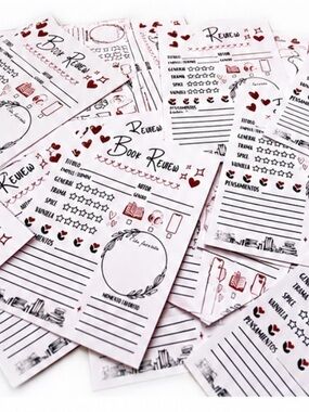 Book Review Printable Journal Pages - Pink